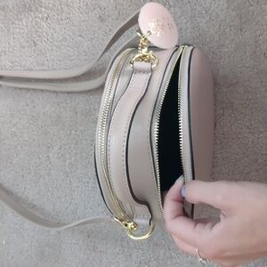Mauve pink circle/round purse